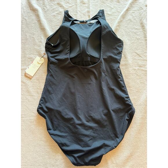 NWT Calia Open Back High Neck One Piece Swimsuit Women's 14 - Picture 3 of 7